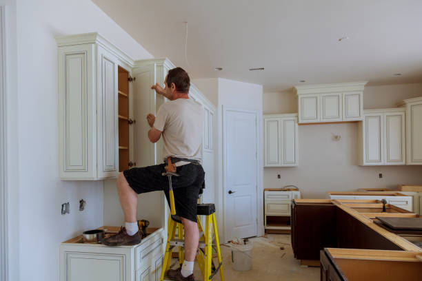 Open concept kitchen conversion in Richmond by JMT Kitchen Cabinet